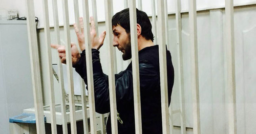 Zaur Dadaev in the courtroom of the Basmanny District Court of Moscow. March 8, 2015. Photo by Yuliya Buslavskaya for the "Caucasian Knot" Zaur Dadaev in the courtroom of the Basmanny District Court of Moscow. March 8, 2015. Photo by Yuliya Buslavskaya for the "Caucasian Knot"