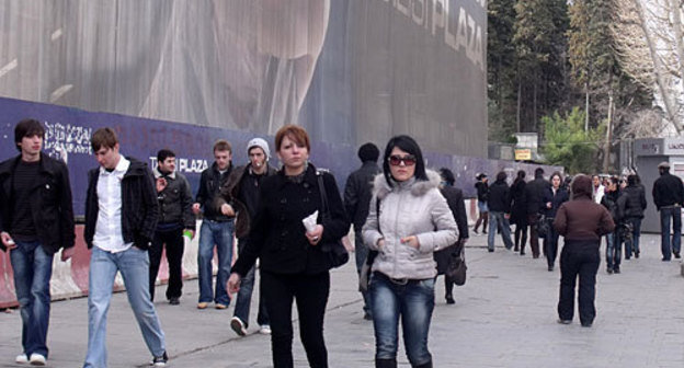 Georgia, Tbilisi, the square of Freedom, March 2010. Photo by the "Caucasian Knot" Georgia, Tbilisi, the square of Freedom, March 2010. Photo by the "Caucasian Knot"