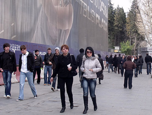 Georgia, Tbilisi, the square of Freedom, March 2010. Photo by the "Caucasian Knot" Georgia, Tbilisi, the square of Freedom, March 2010. Photo by the "Caucasian Knot"