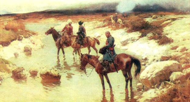 Dwellers on the mountain-heights (1885-1895). Rubo Franz Alexeevich (1856-1928). Фото https://ru.wikipedia.org/ Dwellers on the mountain-heights (1885-1895). Rubo Franz Alexeevich (1856-1928). Фото https://ru.wikipedia.org/