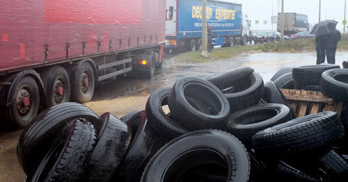 The strike of truckers. December 2015. Photo: Eduard Kornienko YUGA.ru