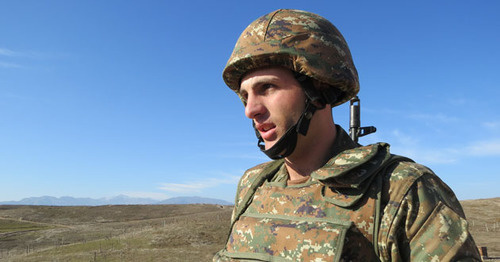 Soldier of Karabakh Defense Army. December 27, 2015. Photo by Alvard Grigoryan for the "Caucasian Knot"