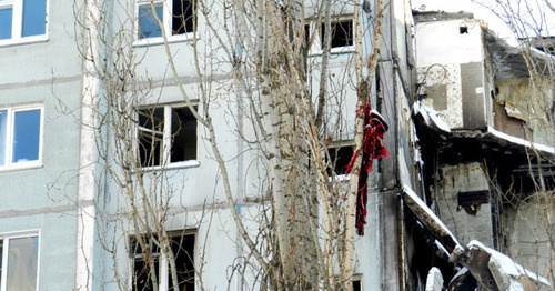 The collapsed house No. 47 in Cosmonauts Street in Volgograd. January 2016. Photo by Tatyana Filimonova for the "Caucasian Knot"