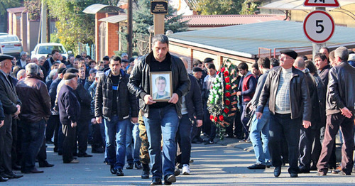 Funeral of the resident of North Ossetia Vladimir Tskaev. November 4, 2015. Photo by Emma Marzoeva for the "Caucasian Knot"