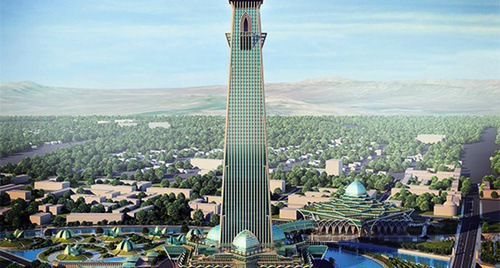 The project of a skyscraper "Akhmat Tower". Photo: http://www.groznysite.ru/mirtver/zdaniya/283-ahmat-tauer.html The project of a skyscraper "Akhmat Tower". Photo: http://www.groznysite.ru/mirtver/zdaniya/283-ahmat-tauer.html