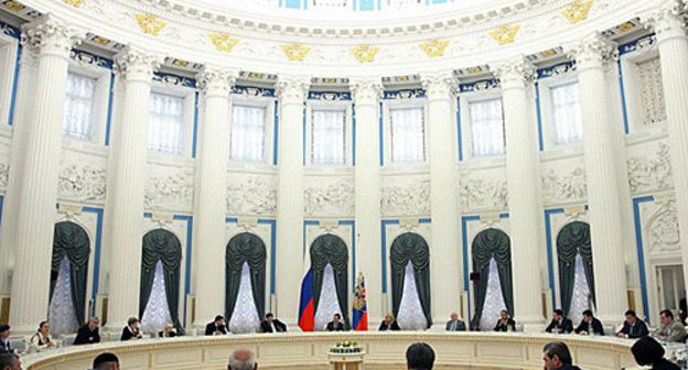 The president of the Russian Federation Dmitry Medvedev holds a meeting with the representatives of human rights organizations. Moscow 19, 2010. Photo by www.kremlin.ru The president of the Russian Federation Dmitry Medvedev holds a meeting with the representatives of human rights organizations. Moscow 19, 2010. Photo by www.kremlin.ru