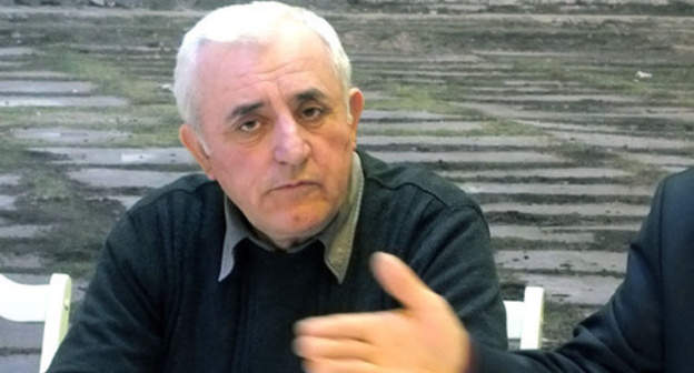 Alibek Zainudinov at the press conference in Makhachkala, February 1, 2016. Photo by Patimat Makhmudova for the ‘Caucasian Knot’. 