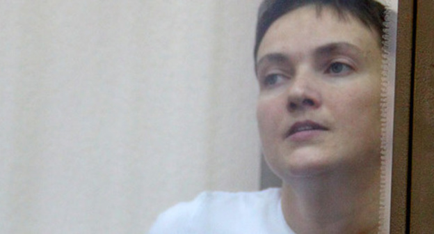 Nadezhda Savchenko in Donetsk City Court, February 2, 2016. Photo by Konstantin Volgin for the ‘Caucasian Knot’. 