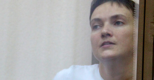 Nadezhda Savchenko in Donetsk City Court, February 2, 2016. Photo by Konstantin Volgin for the ‘Caucasian Knot’. Nadezhda Savchenko in Donetsk City Court, February 2, 2016. Photo by Konstantin Volgin for the ‘Caucasian Knot’.