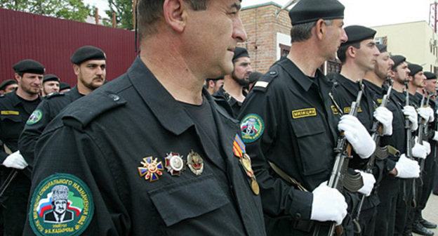hters of the Ahmad Kadyrov Special-Purpose Regiment of the Interior Ministry. Chechnya, Grozny. Photo by www.chechnyafree.ru hters of the Ahmad Kadyrov Special-Purpose Regiment of the Interior Ministry. Chechnya, Grozny. Photo by www.chechnyafree.ru