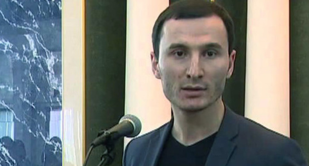 Bagaudin Khautiev, Chairman of the Council of youth organizations of Ingushetia. Screenshot of a video by the user Musa Nalghiev https://www.youtube.com/watch?v=xD7P3tYkC4E Bagaudin Khautiev, Chairman of the Council of youth organizations of Ingushetia. Screenshot of a video by the user Musa Nalghiev https://www.youtube.com/watch?v=xD7P3tYkC4E