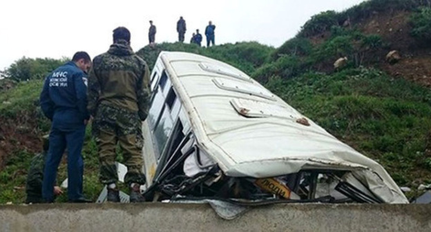 Road accident in South Ossetia. May 19, 2016. Photo: press service of the Ministry for Emergencies (MfE) of South Ossetia Road accident in South Ossetia. May 19, 2016. Photo: press service of the Ministry for Emergencies (MfE) of South Ossetia