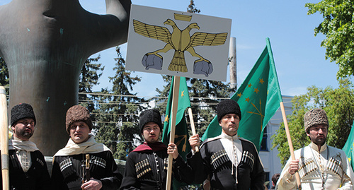 The Remembrance Day of the Victims of the Caucasian war, Nalchik, May 21, 2015. Photo by Lyudmila Maratova for the "Caucasian Knot"