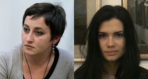 Asmik Novikova and Ksenia Gagai. Photo: Svoboda.org, Vk.com/id1141234. Photo montage by the ‘Caucasian Knot’. Asmik Novikova and Ksenia Gagai. Photo: Svoboda.org, Vk.com/id1141234. Photo montage by the ‘Caucasian Knot’.