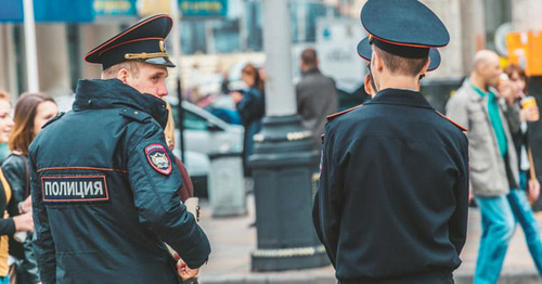 The police officers. Photo: Denis Yakovlev / Yugopolis