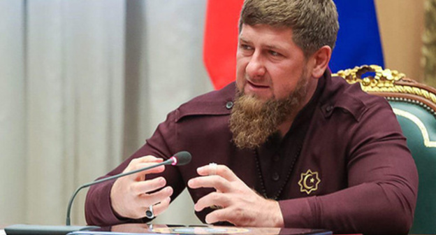 Ramzan Kadyrov at the meeting. Photo: https://vk.com/ramzan?z=photo279938622_431651278%2Fphotos279938622 Ramzan Kadyrov at the meeting. Photo: https://vk.com/ramzan?z=photo279938622_431651278%2Fphotos279938622