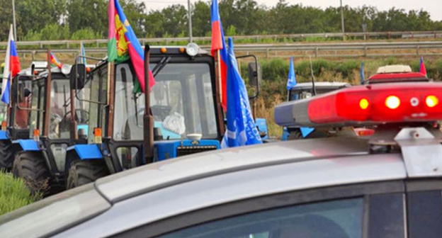 A protest action "Tractor march". Photo: RFE/RL