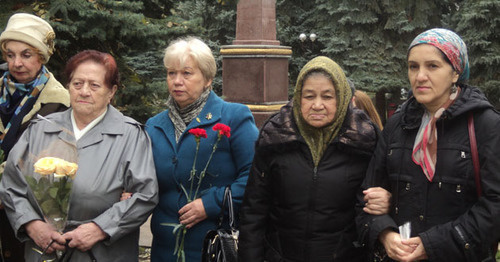 Mourning rally to commemorate victims of political repressions, Nalchik, October 30, 2016. Photo by Lyudmila Maratova for the 'Caucasian Knot'. 