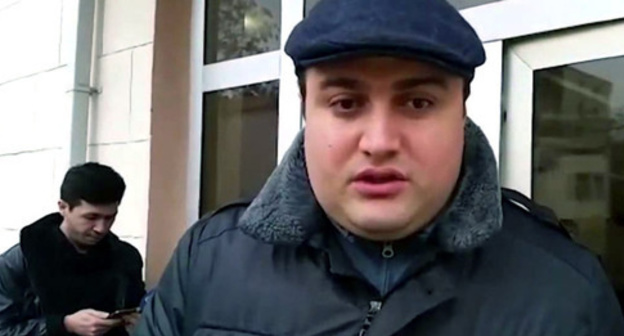 Advocate Elchin Sadygov. Screenshot of video posted by user Kanal13AZ https://www.youtube.com/watch?v=LEeqE-wyHdA Advocate Elchin Sadygov. Screenshot of video posted by user Kanal13AZ https://www.youtube.com/watch?v=LEeqE-wyHdA