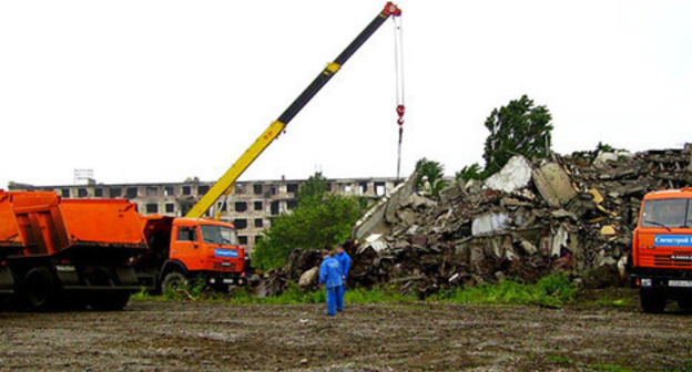 The equipment of the "Megastroi" company. Photo: Federal Agency for Special Construction http://www.spetsstroy.ru/