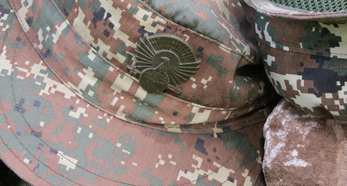 A cap-badge. Photo by Alvard Grigoryan for the "Caucasian Knot" A cap-badge. Photo by Alvard Grigoryan for the "Caucasian Knot"