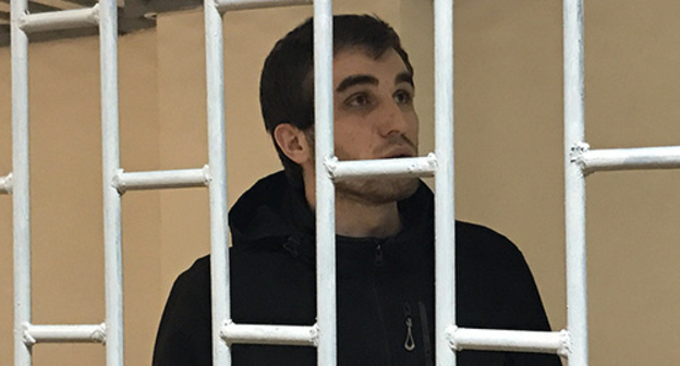 Zhalaudi Geriev in the courtroom. Photo by Patimat Makhmudova for the "Caucasian Knot" Zhalaudi Geriev in the courtroom. Photo by Patimat Makhmudova for the "Caucasian Knot"