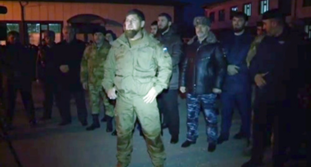 Ramzan Kadyrov in the village of Tsotsi-Yurt of the Kurchaloi District of Chechnya. Photo: http://www.grozny-inform.ru/news/society/80751/