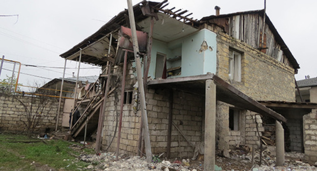 Results of shellfire in Matagis and Martakert communities, Nagorny Karabakh, April 17, 2016. Photo by Alvard Grigoryan for the ‘Caucasian Knot’. 