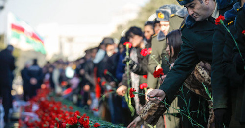Rally in memory of 'Black January' victims, Baku, January 20, 2015. Photo by Aziz Karimov for the 'Caucasian Knot'. Rally in memory of 'Black January' victims, Baku, January 20, 2015. Photo by Aziz Karimov for the 'Caucasian Knot'.