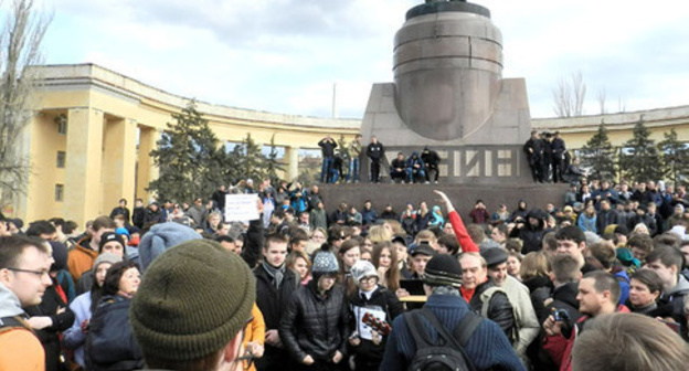 Rally of Navalny’s supporters in Volgograd, March 26, 2017. Photo by Tatiana Filimonova for the 'Caucasian Knot'. 