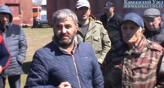 The participants of a protest action of truck drivers in Dagestan. Screenshot of a video by "Caucasian Knot" https://www.youtube.com/watch?v=-gQJixhYYSg The participants of a protest action of truck drivers in Dagestan. Screenshot of a video by "Caucasian Knot" https://www.youtube.com/watch?v=-gQJixhYYSg