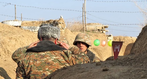 Soldiers of the Nagorno-Karabakh army. Photo by Alvard Grigoryan for "Caucasian Knot" Soldiers of the Nagorno-Karabakh army. Photo by Alvard Grigoryan for "Caucasian Knot"