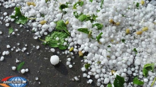 Hail in Armenia. Photo: https://armenpress.am/rus/news/853794/ Hail in Armenia. Photo: https://armenpress.am/rus/news/853794/