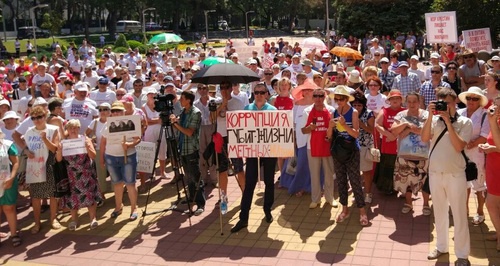 Rally in Gelendzhik, August 5, 2017. Photo by Svetlana Kravchenko for the 'Caucasian Knot'. Rally in Gelendzhik, August 5, 2017. Photo by Svetlana Kravchenko for the 'Caucasian Knot'.