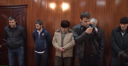TV story with participation of detained Khusein Khadizov himself, his father, a younger brother, and uncles, Grozny, November 23, 2017. Still picture of video by 'Grozny' TV Channel: https://www.youtube.com/watch?v=mcyXO5l216o TV story with participation of detained Khusein Khadizov himself, his father, a younger brother, and uncles, Grozny, November 23, 2017. Still picture of video by 'Grozny' TV Channel: https://www.youtube.com/watch?v=mcyXO5l216o