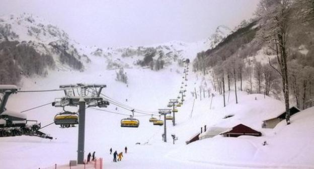 Krasnaya Polyana, 'Skazka' ski lift. Photo by Svetlana Kravchenko for the Caucasian Knot. Krasnaya Polyana, 'Skazka' ski lift. Photo by Svetlana Kravchenko for the Caucasian Knot.