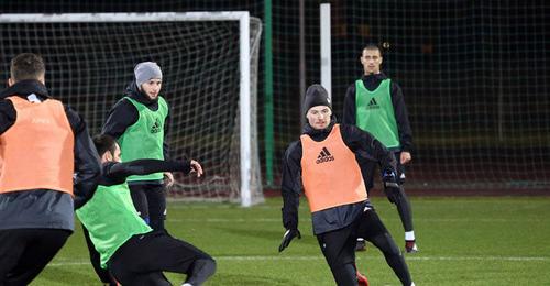 Training of the "Akhmat" football club. Photo by the press service of the "Akhmat" FC http://fc-akhmat.ru/news Training of the "Akhmat" football club. Photo by the press service of the "Akhmat" FC http://fc-akhmat.ru/news