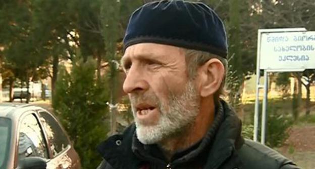 Malkhaz Machalikashvili, father of Temirlan Machalikashvili. Screenshot of the video by the "Rustavi-2" TV Channel Malkhaz Machalikashvili, father of Temirlan Machalikashvili. Screenshot of the video by the "Rustavi-2" TV Channel