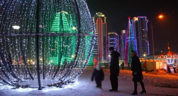 New Year in Grozny. Chechnya. Photo © Musa Sadulaev/ The "Grozny Inform" news agency New Year in Grozny. Chechnya. Photo © Musa Sadulaev/ The "Grozny Inform" news agency