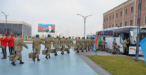 A group of 70 Azerbaijani soldiers and officers is sent to Afghanistan. Photo by the press service of the Ministry of Defence for Azerbaijan https://mod.gov.az/ A group of 70 Azerbaijani soldiers and officers is sent to Afghanistan. Photo by the press service of the Ministry of Defence for Azerbaijan https://mod.gov.az/
