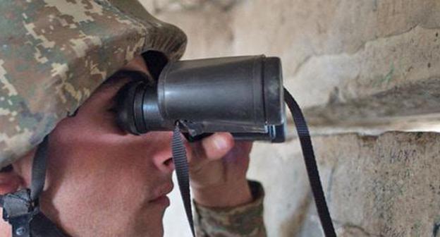 On the contact line in Nagorno-Karabakh. Photo © Sputnik/ Ilya Pitalev https://ru.armeniasputnik.am/karabah/20180106/10065254/vystrely-v-novyj-god-azerbajdzhan-proizvel-po-armyanskim-poziciyam-2000-vystrelov.html On the contact line in Nagorno-Karabakh. Photo © Sputnik/ Ilya Pitalev https://ru.armeniasputnik.am/karabah/20180106/10065254/vystrely-v-novyj-god-azerbajdzhan-proizvel-po-armyanskim-poziciyam-2000-vystrelov.html