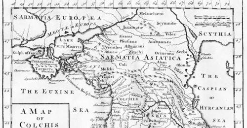 Map of Sarmatia Asiatica, London (1770). Photo: http://ru-wiki.org/wiki/Сарматия Map of Sarmatia Asiatica, London (1770). Photo: http://ru-wiki.org/wiki/Сарматия