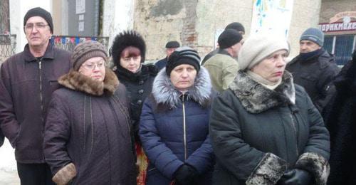 Rally by Gukovo miners, February 2018. Photo by Vyacheslav Prudnikov for the Caucasian Knot. Rally by Gukovo miners, February 2018. Photo by Vyacheslav Prudnikov for the Caucasian Knot.