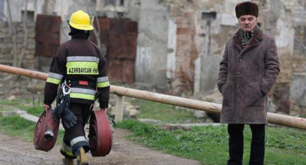 At the place of fire in Baku narcology centre, March 2, 2018. Photo by Aziz Karimov for the Caucasian Knot. At the place of fire in Baku narcology centre, March 2, 2018. Photo by Aziz Karimov for the Caucasian Knot.