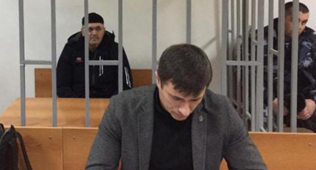 Oyub Titiev in the court room. Photo by the "Caucasian Knot" correspondent Oyub Titiev in the court room. Photo by the "Caucasian Knot" correspondent
