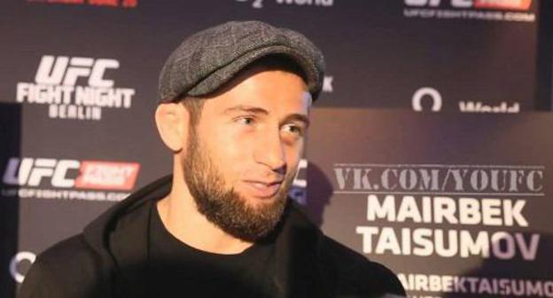 Mairbek Taisumov. Screenshot from video " Mairbek Taisumov: Interview on the eve of UFC Berlin" posted by user Isa Bax www.youtube.com/watch?v=WhffPoUipyQ Mairbek Taisumov. Screenshot from video " Mairbek Taisumov: Interview on the eve of UFC Berlin" posted by user Isa Bax www.youtube.com/watch?v=WhffPoUipyQ