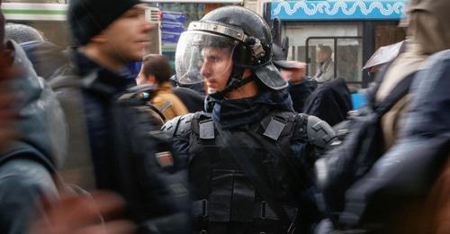Law enforcers at the rally of Navalny's supporters. Photo: REUTERS/Sergei Karpukhin Law enforcers at the rally of Navalny's supporters. Photo: REUTERS/Sergei Karpukhin