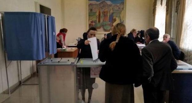 A polling station in Makhachkala. March 18, 2018. Photo by Timur Isaev for the "Caucasian Knot" A polling station in Makhachkala. March 18, 2018. Photo by Timur Isaev for the "Caucasian Knot"