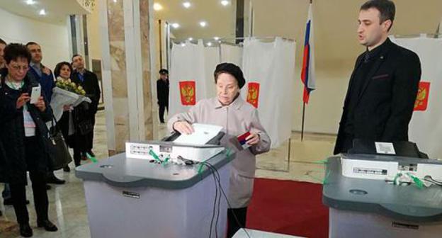 A polling station. Photo by the "Caucasian Knot" correspondent A polling station. Photo by the "Caucasian Knot" correspondent