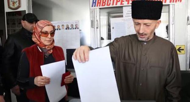 Mufti of Dagestan Ahmad Haji Afandi Abdulaev at Russian presidential election. Screenshot of the video by the user Novosti https://www.youtube.com/watch?v=4d6yablv8YQ Mufti of Dagestan Ahmad Haji Afandi Abdulaev at Russian presidential election. Screenshot of the video by the user Novosti https://www.youtube.com/watch?v=4d6yablv8YQ